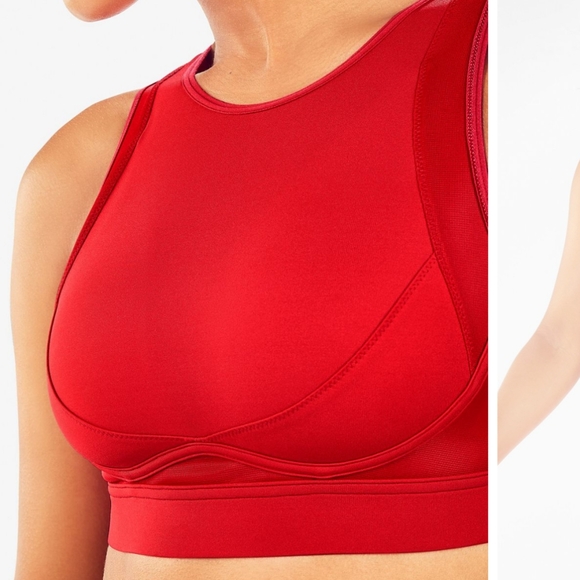 Fabletics Blare High Impact Sports Bra II Size XL Red - Picture 15 of 15
